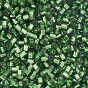 Abalorios Miyuki Delica's 15/0 Silver Lined Olive DBS1211