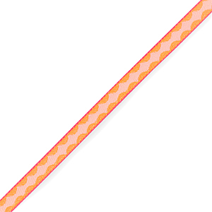 Cinta con texto diamante Naranja-rosa claro