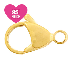 Fornituras acero inox mosquet&oacute;n 10mm Dorado