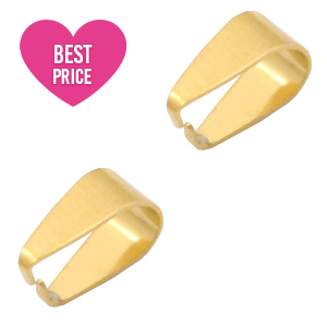 Fornituras Acero Inox enganche para colgante Dorado