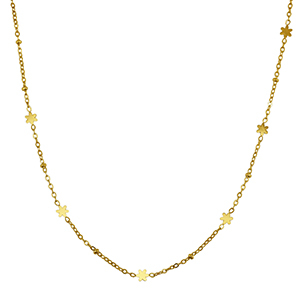 Cadenas Acero Inox flor Dorado