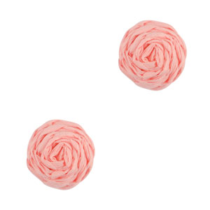 Colgantes Rafia 12mm Rosa claro