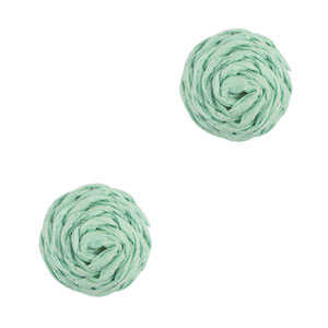 Colgantes Rafia 12mm Verde menta