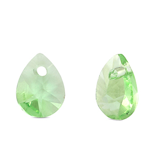Colgantes de cristal gota Verde claro