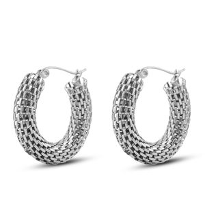 Pendientes Acero Inox Plata