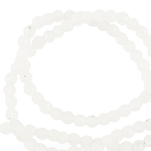 Piedras naturales 3mm faceteados Blanco suave