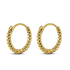 Pendientes Acero Inox criolla Dorado