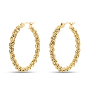 Pendientes Acero Inox criolla Dorado