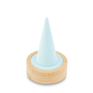 Expositor de joyer&iacute;a para anillos Natural-azul hielo