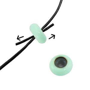 Abalorios de cierre deslizante esmalte 10x4mm Verde menta