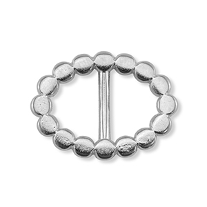 Correderas met&aacute;lica DQ &oacute;valo Plata vieja (sin n&iacute;quel)