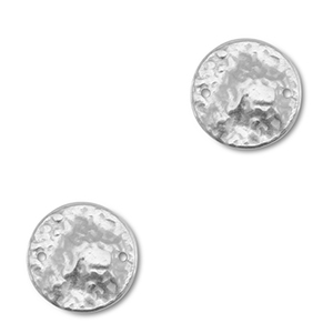 Colgantes Acero Inox entrepieza redondos Plateado