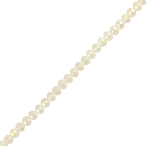 Abalorios faceteados disco 6x4mm Transparente