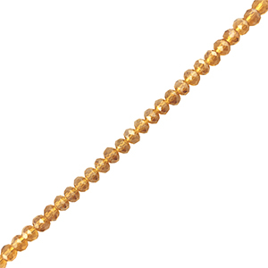 Abalorios faceteados disco 4x3mm Marr&oacute;n