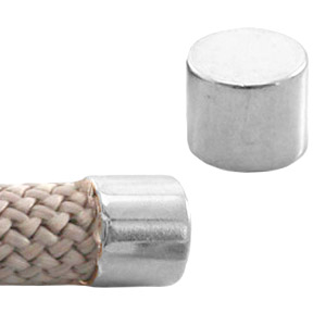 Terminal met&aacute;lica DQ &Oslash;10mm Plata vieja (sin n&iacute;quel)