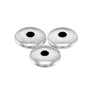 Abalorios met&aacute;licos DQ 4x1.5mm Plata vieja (sin n&iacute;quel)