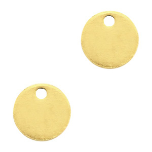 Colgantes met&aacute;licos DQ 8mm Dorado (sin n&iacute;quel)