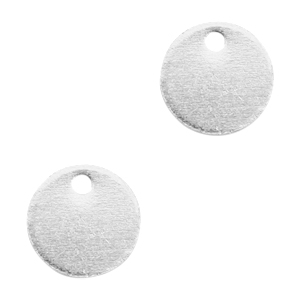 Colgantes met&aacute;licos DQ 8mm Plata vieja (sin n&iacute;quel)