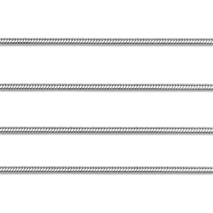 Fornituras Acero Inox cadena jasseron serpiente Plateado