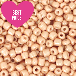 Rocalla cristal 8/0 (3mm) Melocot&oacute;n desnudo