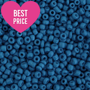 Rocalla cristal 12/0 (2mm) Azul p&eacute;troleo
