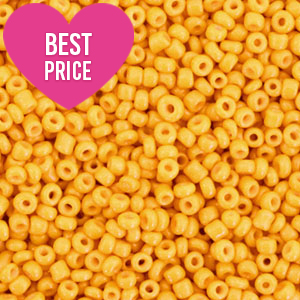 Rocalla cristal 12/0 (2mm) Amarillo abejorro