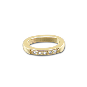 Metal TQ lat&oacute;n colgante &oacute;valo Dorado