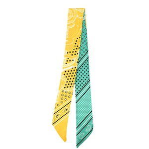 Bandana Pa&ntilde;uelo con estrella Turquesa verde-amarillo