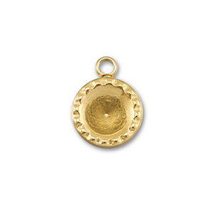 BY31&reg; Colgantes Acero Inox con engaste para SS29 chat&oacute;n Dorado