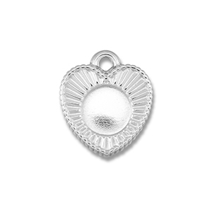 BY31&reg; Colgantes Acero Inox con engaste para SS20 base plana Plateado