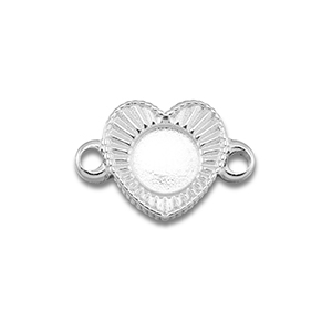 BY31&reg; Entrepieza Acero Inox con engaste para SS16 base plana Plateado