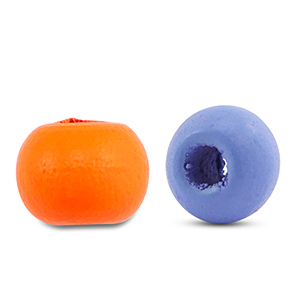 Abalorios de madera redondos 8mm Multicolor