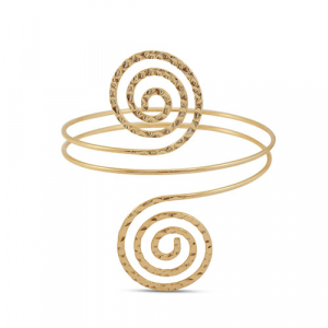 Brazalete espiral Dorado