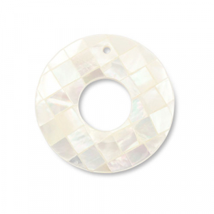 Colgantes concha dona Blanco (color natural)