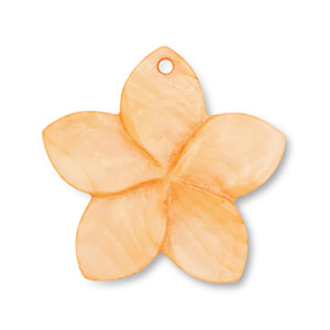 Colgante conchas flor Naranja