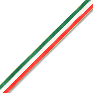 BY31&reg; Cinta con la bandera de Italia Verde-blanco-rojo-dorado