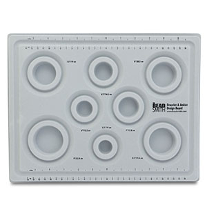 Beadsmith tablero para pulseras/abalorios con tapa Gris