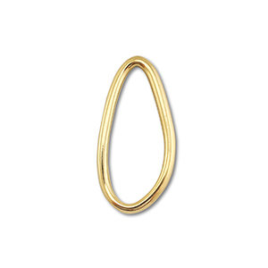 Fornituras Acero Inox entrepieza &oacute;valo Dorado