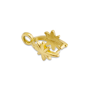 Fornituras Acero Inox enganche para colgante estrella Dorado