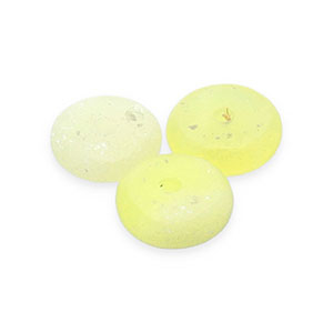 Piedras Naturales abalorios Serpentina rondeles Amarillo