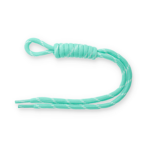 Llavero paracord Turquesa menta-blanco