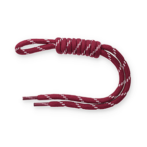 Llavero paracord Rojo &oacute;xido-blanco