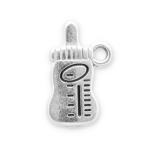 Colgantes Acero Inox biber&oacute;n Plateado-negro