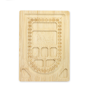 Tablero de enfilado de joyas madera Natural (color madera natural)
