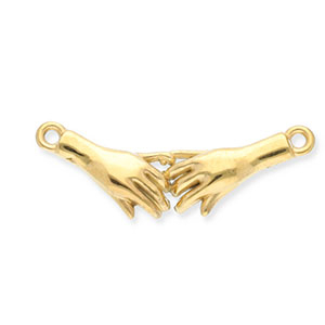 Fornituras Acero Inox entrepieza pinky promise Dorado