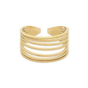 Anillos Acero Inox Dorado