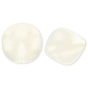 Abalorios acr&iacute;licos org&aacute;nico Blancuzco