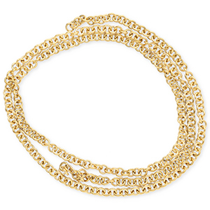 Fornituras acero inox anillas Dorado