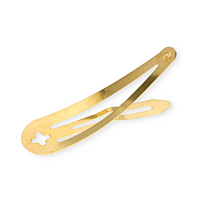 Fornituras met&aacute;licas horquilla clip para el pelo con ojo Dorado