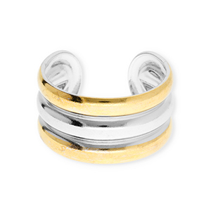 Anillos Acero Inox Plateado-dorado